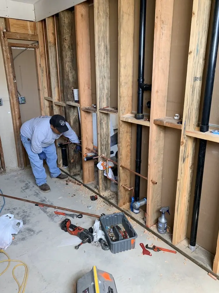 Commercial rough-in plumbing for Gas Line Repair in Upland